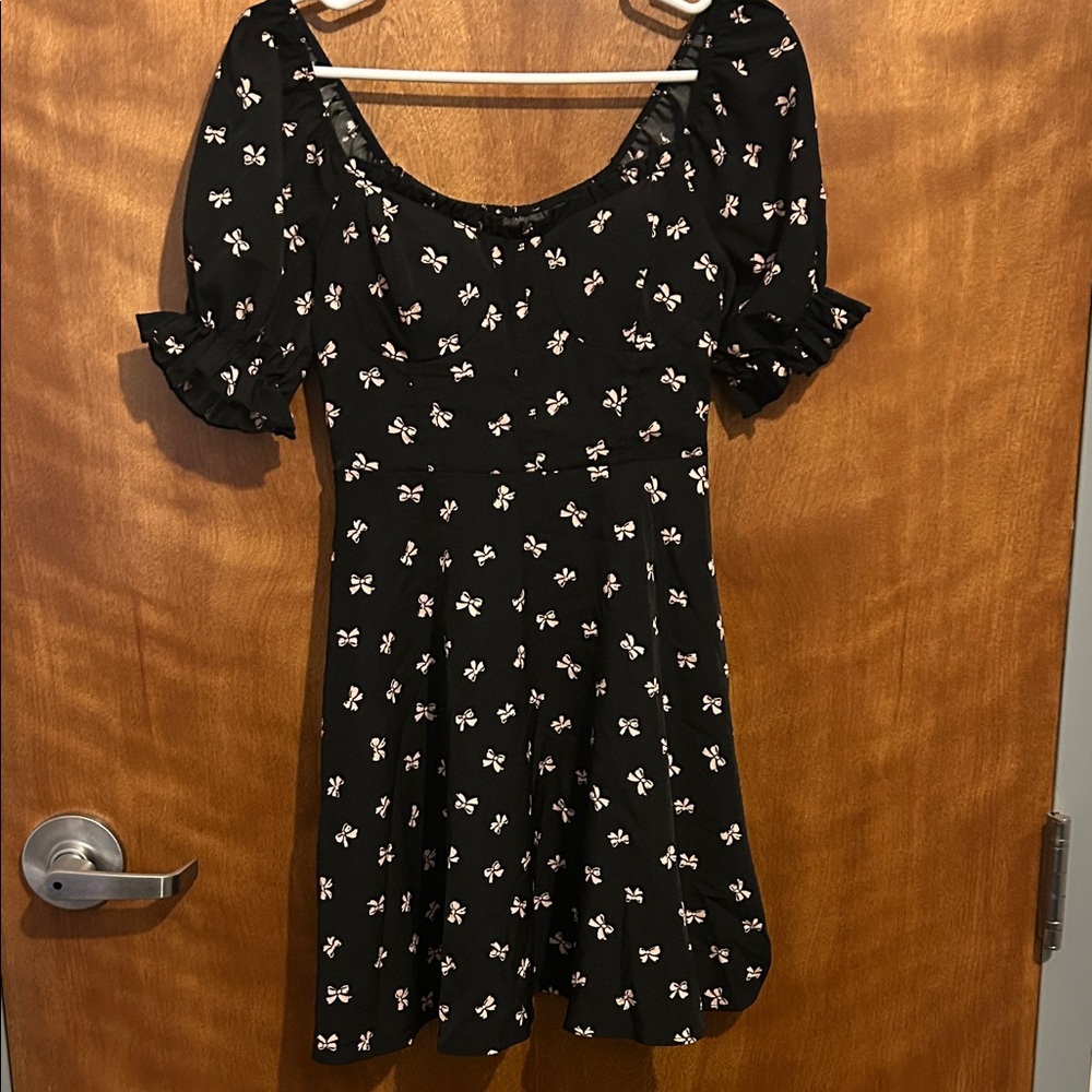 Black Floral Women's Dress